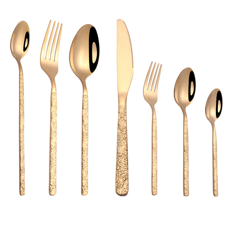 Assorted Textured Handle Cutlery Set The Unalia Brand