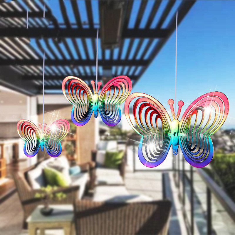 Rainbow Butterfly Wind Chimes The Unalia Brand