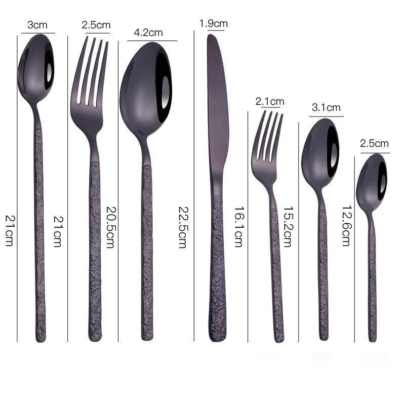 Assorted Textured Handle Cutlery Set The Unalia Brand