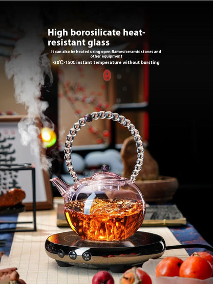 High Temperature Glass Tea Pot The Unalia Brand