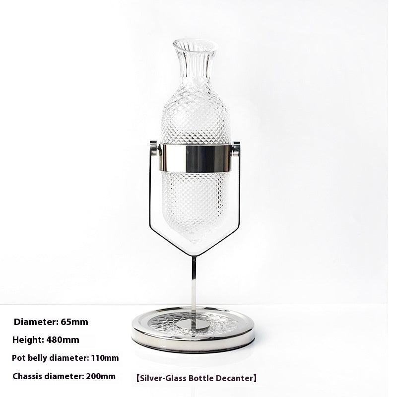 Rotating Gyro Crystal Swing Wine Decanter The Unalia Brand