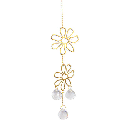 Chrystal Flower Decor Pendant The Unalia Brand