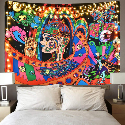 Home Decoration Psychedelic Background Cloth The Unalia Brand