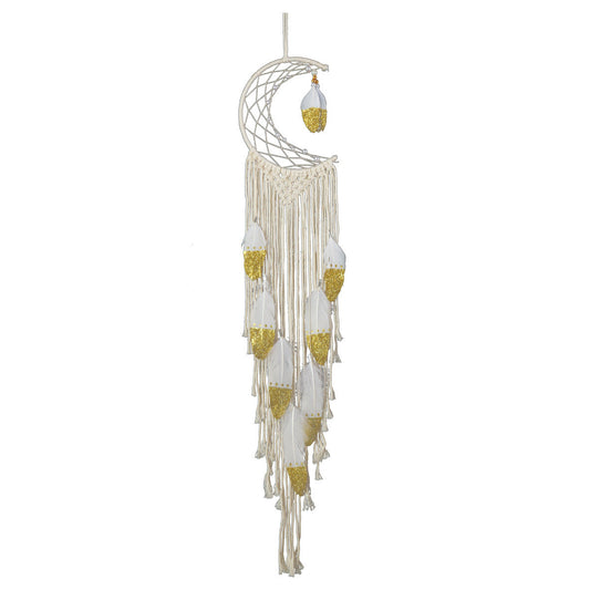 Handwoven Crescent Dream Catcher The Unalia Brand