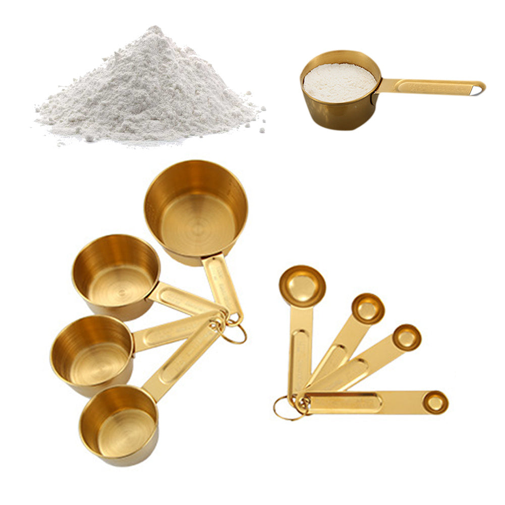 Gold Stainless Measuring Spoons The Unalia Brand