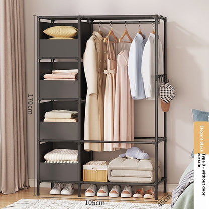 Wardrobe Home Bedroom Simple Assembly Wardrobe The Unalia Brand