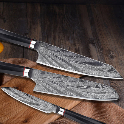 Damascus Steel Knife Chef's Knife Set Knife The Unalia Brand