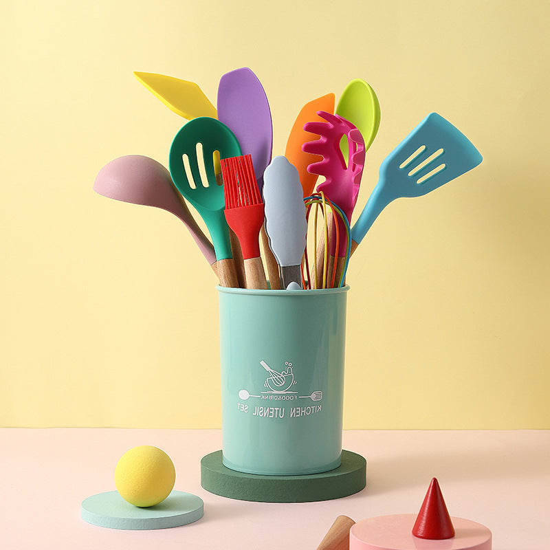 Colourful Silicone Cooking Utensils Set The Unalia Brand