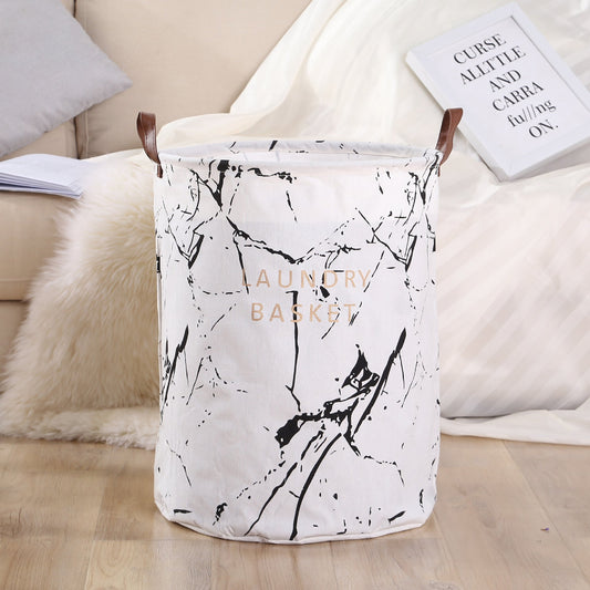 Marble Print Laundry Basket The Unalia Brand