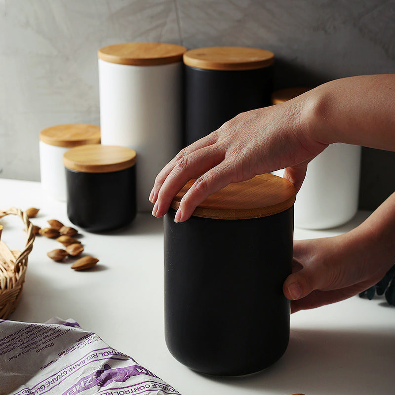 Wooden Lid Sealed Storage Jars The Unalia Brand