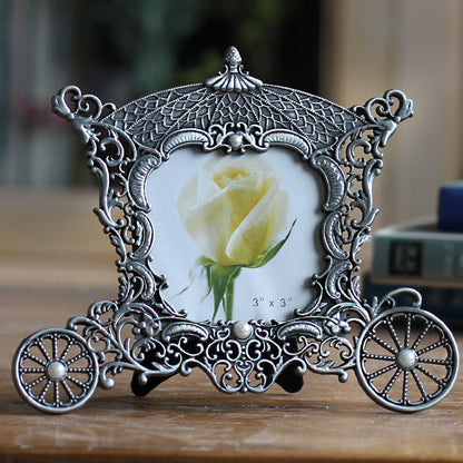 Vintage Carriage Copper Photo Frame