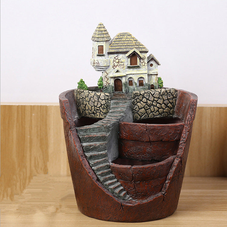 Succulent Micro Landscape Flower Pot null