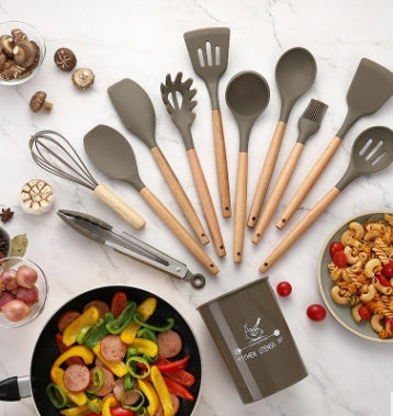 Colourful Silicone Cooking Utensils Set The Unalia Brand