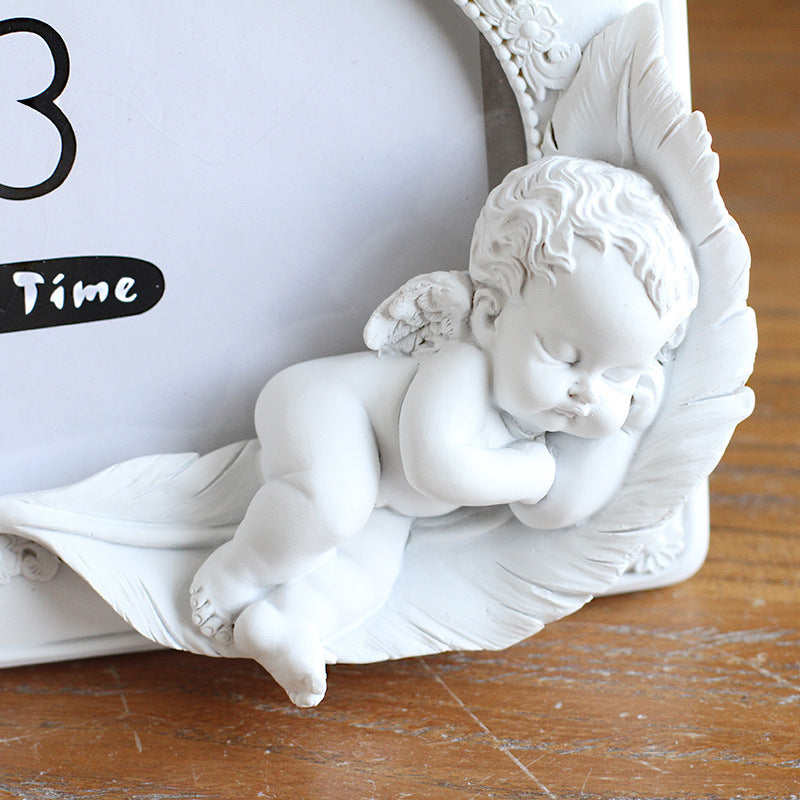 Sleeping Angel Resin Photo Frame