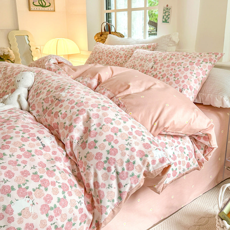 Vintage Cotton Floral Bedding Set The Unalia Brand