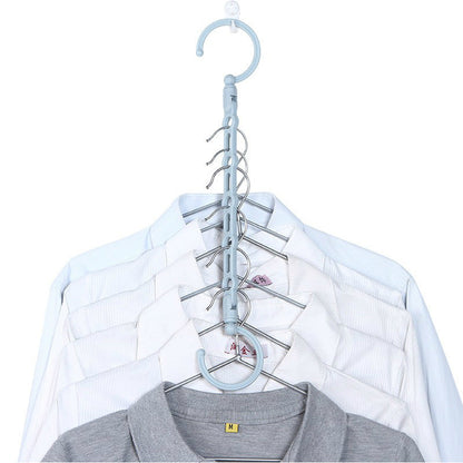 Multifunctional rotating portable clothes hanger The Unalia Brand