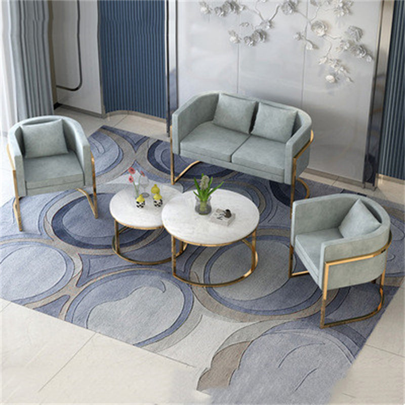 Modern Velvet Sofa + Table Set The Unalia Brand