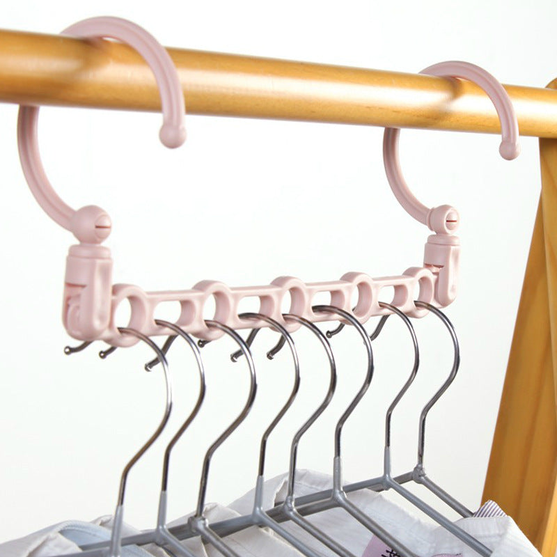 Multifunctional rotating portable clothes hanger The Unalia Brand