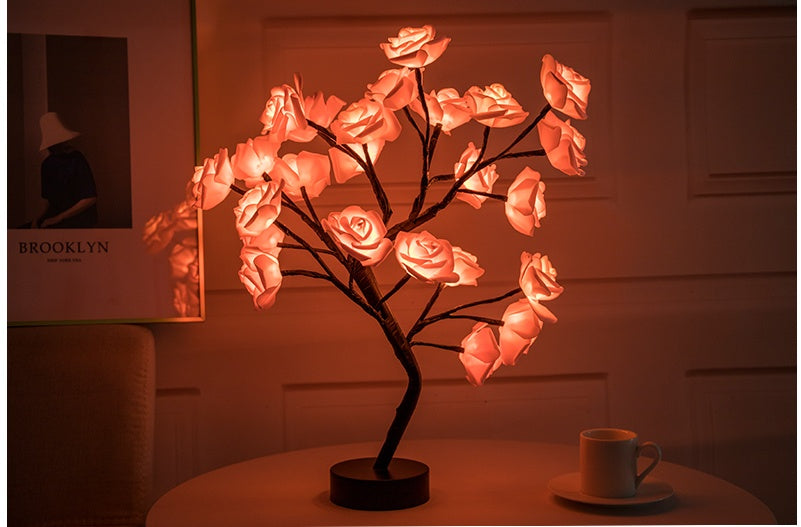 Assorted Rose Bonsai Night Lamp The Unalia Brand