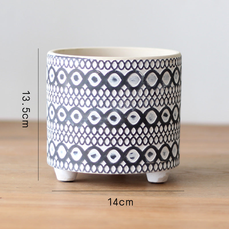 Assorted Geometric Flowerpots The Unalia Brand