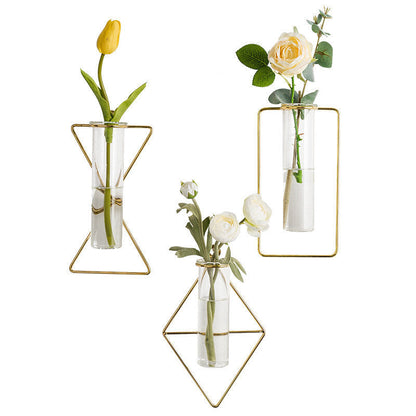 Nordic Ins Wind Golden Wall Hangings Wall Hanging Vase Hydroponics The Unalia Brand