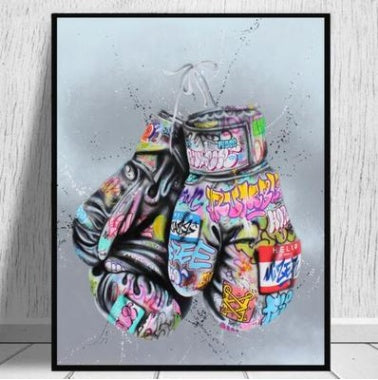 Modern Street Graffiti Hands Canvas