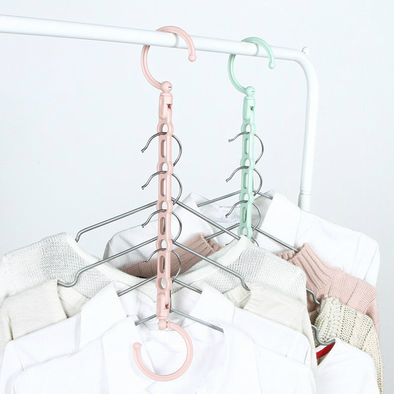 Multifunctional rotating portable clothes hanger The Unalia Brand