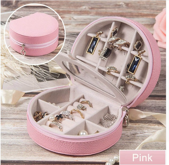 Cosmetic storage box with zipper travel portable jewelry box The Unalia Brand