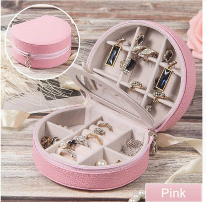 Cosmetic storage box with zipper travel portable jewelry box The Unalia Brand