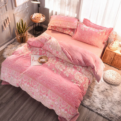 All Pink Printed Bedding The Unalia Brand