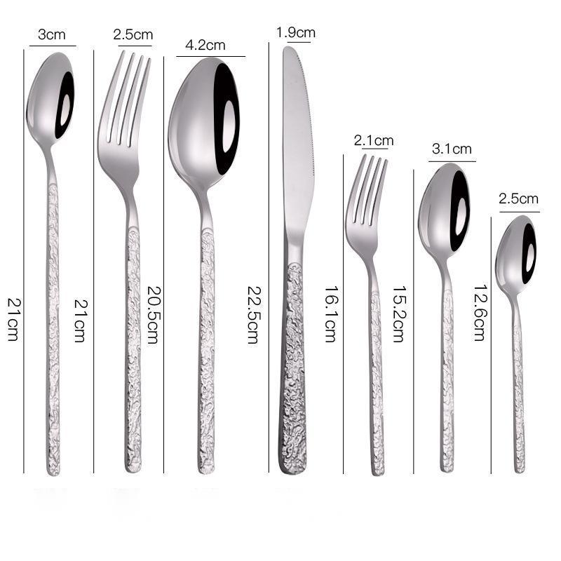 Assorted Textured Handle Cutlery Set The Unalia Brand