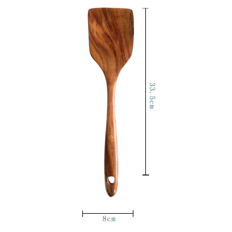 7-Piece Acacia Wood Wooden Spoon Set The Unalia Brand