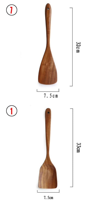 Natural Wood Wooden Spoon Set The Unalia Brand