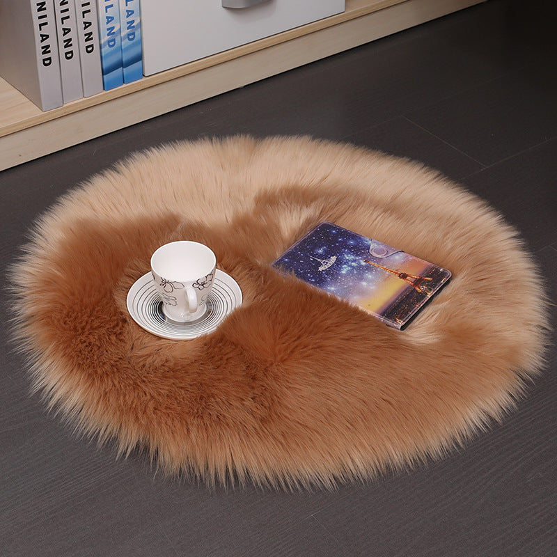 Plush Fuzzy Round Carpet The Unalia Brand