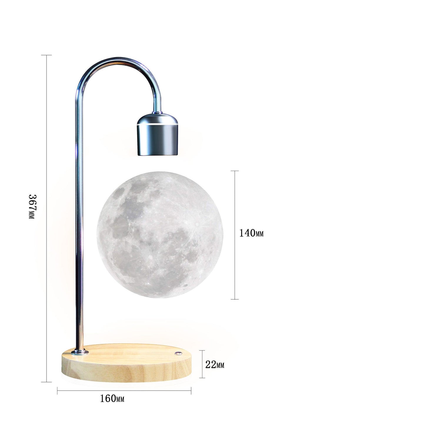 Levitating Moon Night Light The Unalia Brand