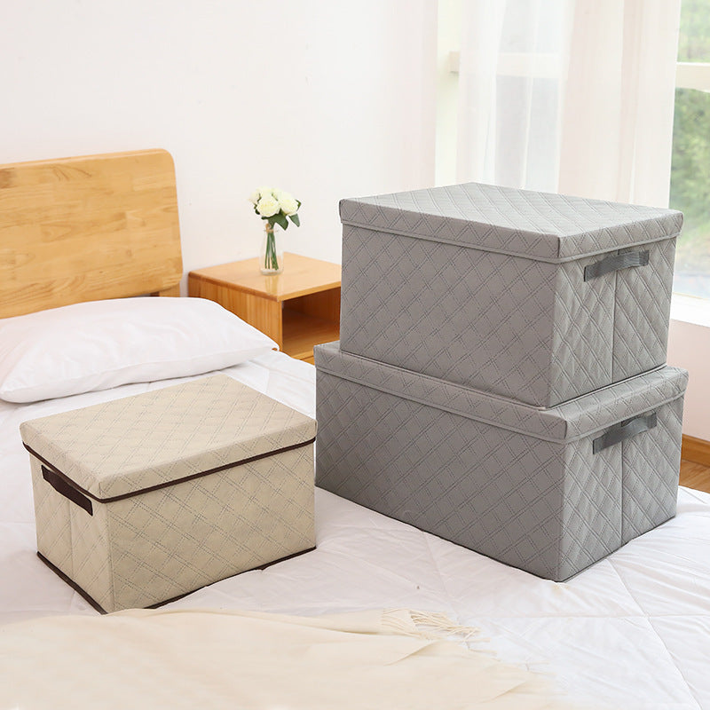 Thickened Non-woven Diamond Lattice Portable Quilt Storage Bag The Unalia Brand