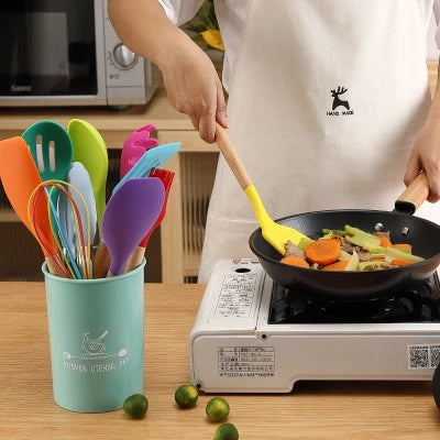 Colourful Silicone Cooking Utensils Set The Unalia Brand