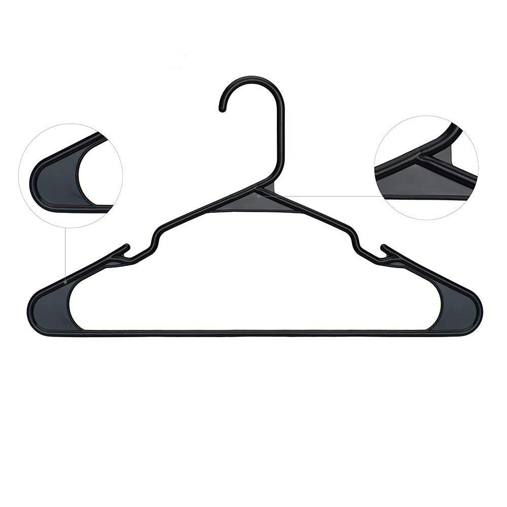 Plastic Hangers With Mini Hooks On Both Sides, Seamless Clothes Hanger And Pants Rack PP Hanger The Unalia Brand