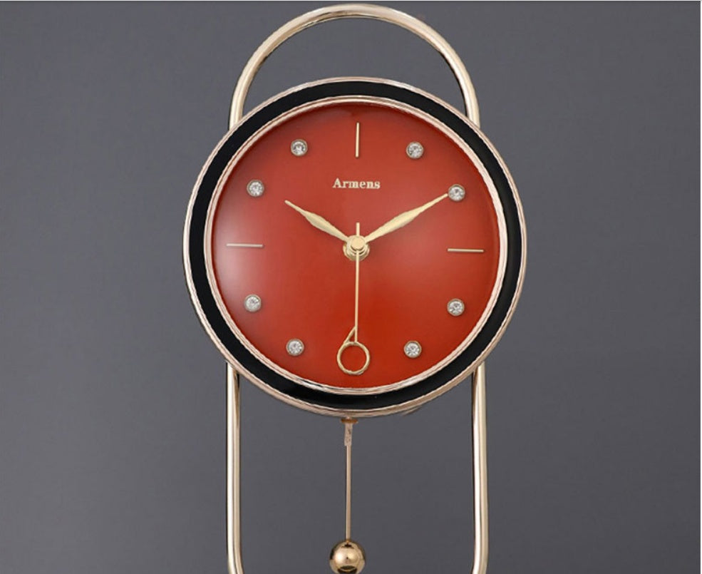 Marble Metal Clock Home The Unalia Brand