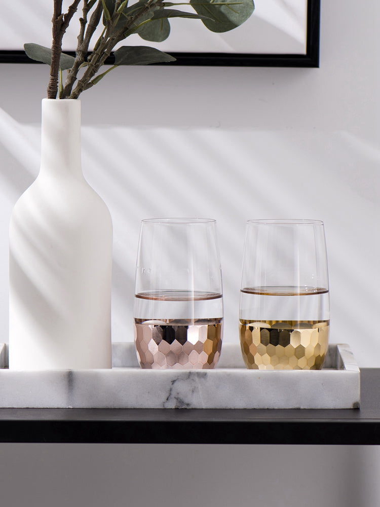 Tall Stemless Wine Glass The Unalia Brand