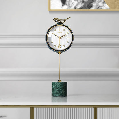 Nordic Marble Table Clock Ornaments Art Deco Table Clock Living Room Home Fashion Pendulum Table Clock Simple And Modern The Unalia Brand