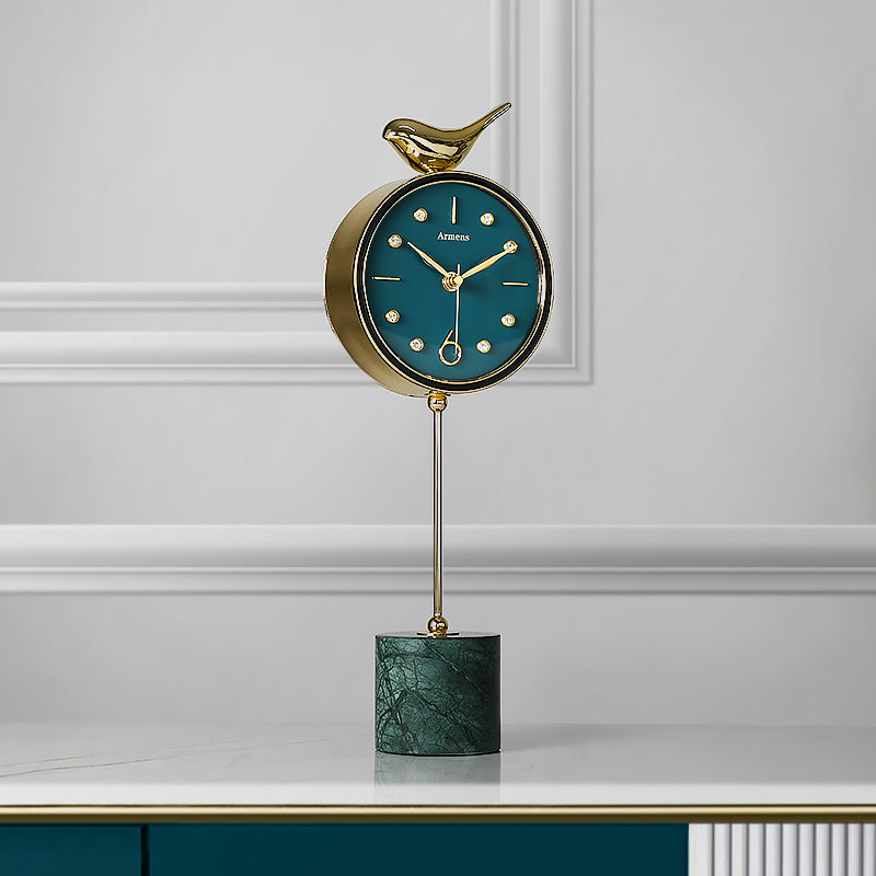 Nordic Marble Table Clock Ornaments Art Deco Table Clock Living Room Home Fashion Pendulum Table Clock Simple And Modern The Unalia Brand