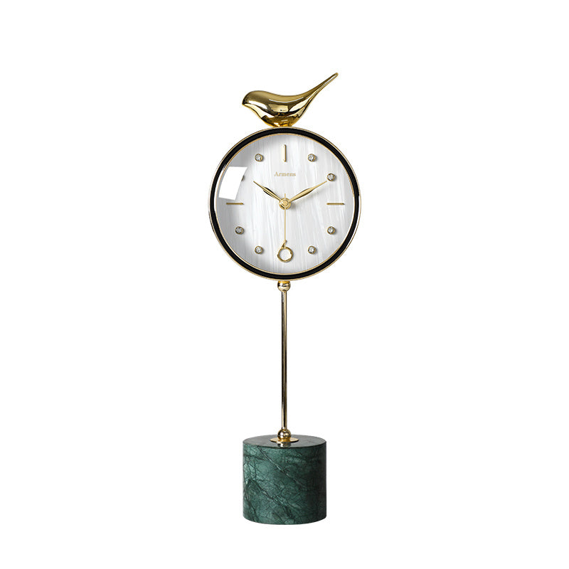 Nordic Marble Table Clock Ornaments Art Deco Table Clock Living Room Home Fashion Pendulum Table Clock Simple And Modern The Unalia Brand