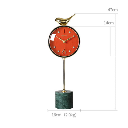 Nordic Marble Table Clock Ornaments Art Deco Table Clock Living Room Home Fashion Pendulum Table Clock Simple And Modern The Unalia Brand