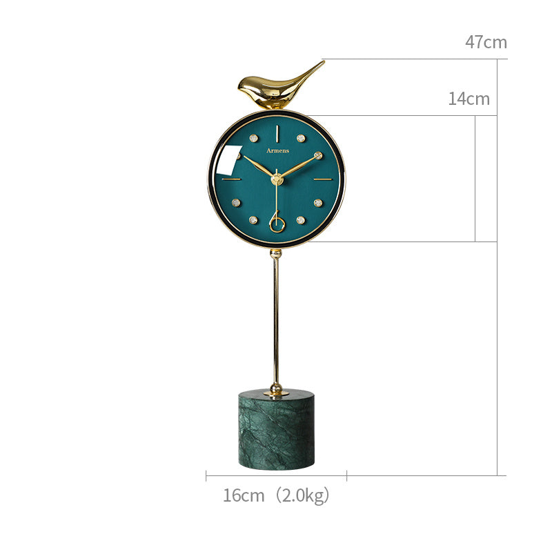 Nordic Marble Table Clock Ornaments Art Deco Table Clock Living Room Home Fashion Pendulum Table Clock Simple And Modern The Unalia Brand