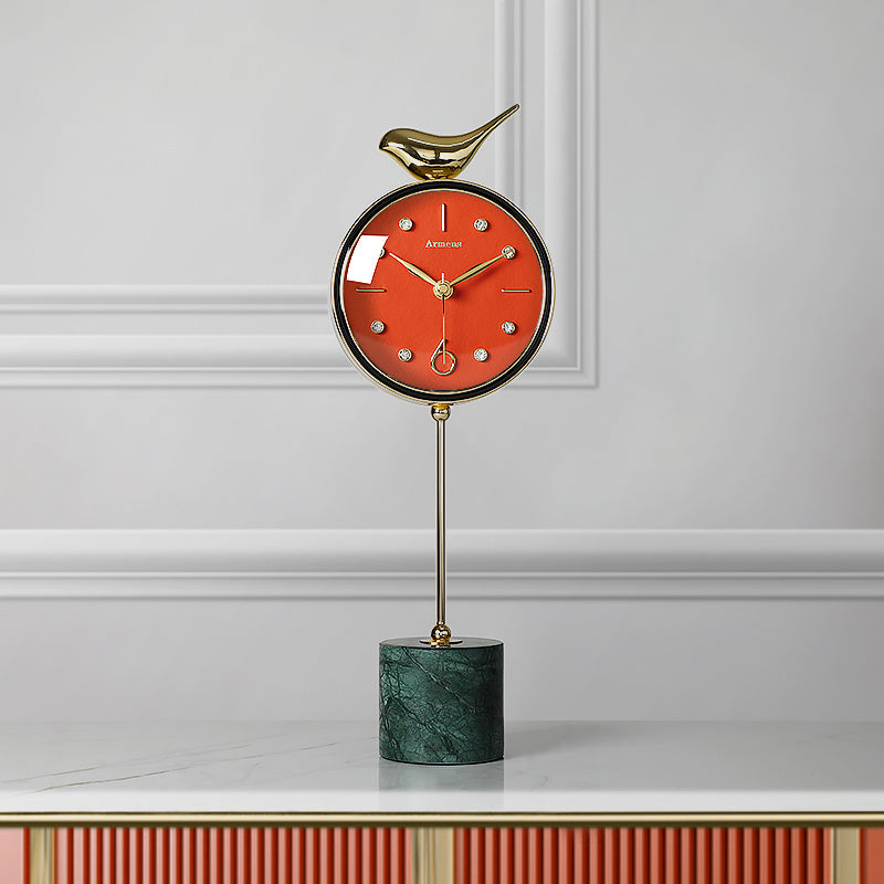 Nordic Marble Table Clock Ornaments Art Deco Table Clock Living Room Home Fashion Pendulum Table Clock Simple And Modern The Unalia Brand