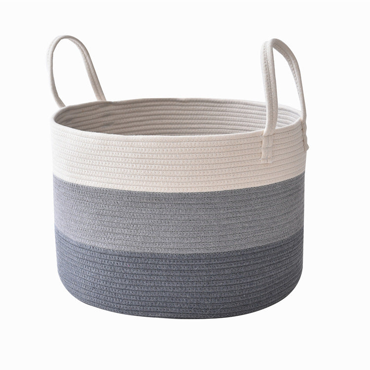 Cotton Rope Storage Basket Cotton Rope Basket, Toys, Sundries, Laundry Storage Basket The Unalia Brand