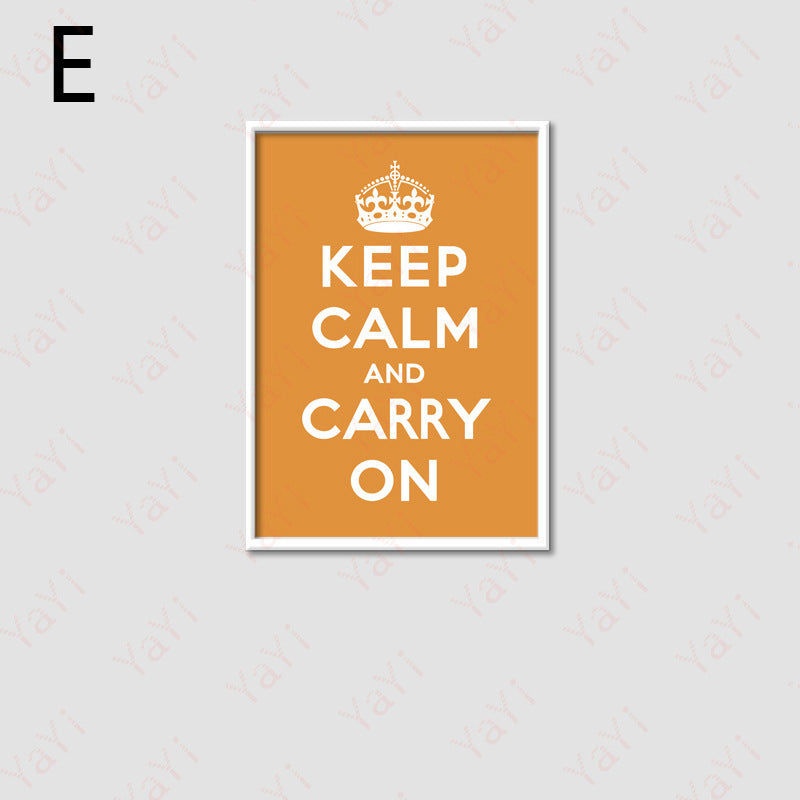 Keep Calm Decorative Wall Print