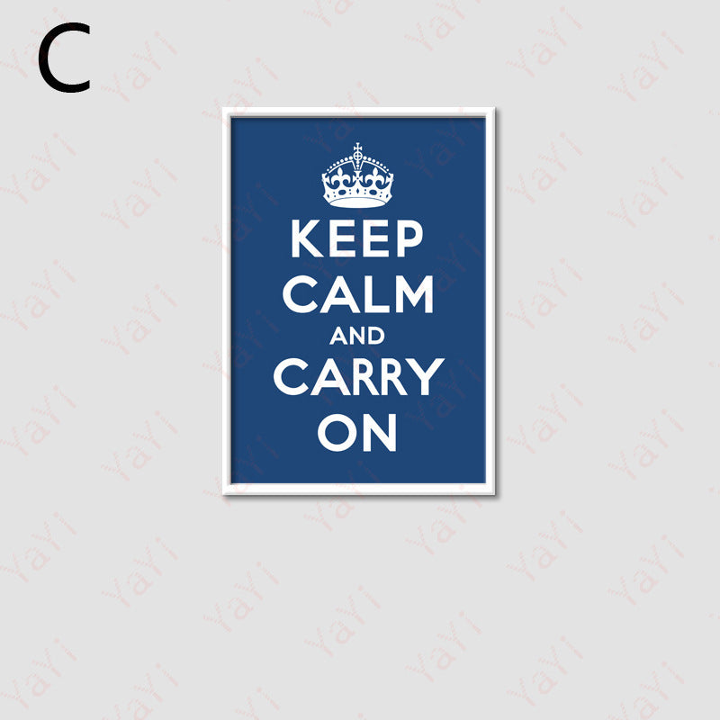 Keep Calm Decorative Wall Print