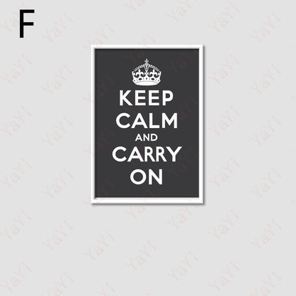 Impresión decorativa de pared Keep Calm